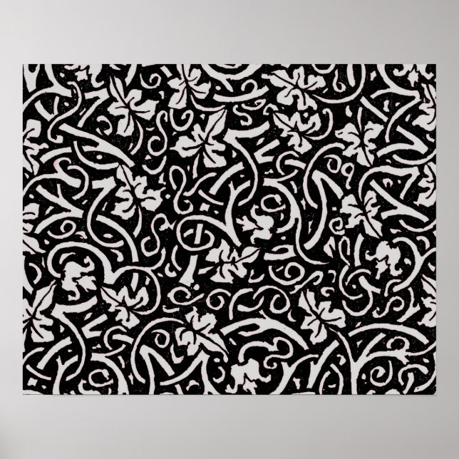 Pôster William Morris Grapevine Wallpaper Padrão (Frente)