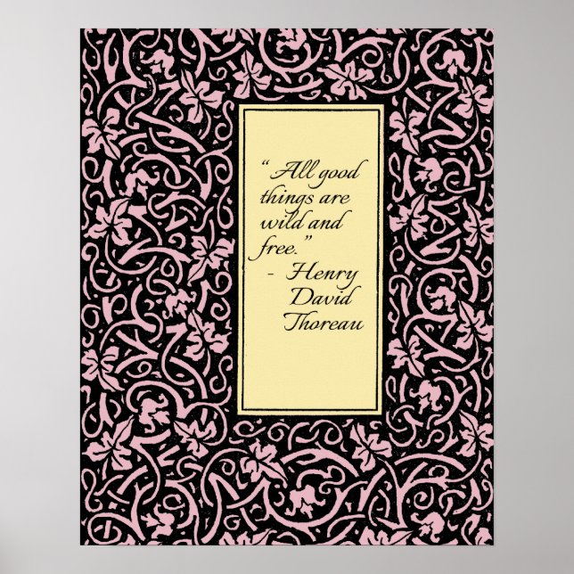 Pôster William Morris Grapevine Wallpaper Padrão (Frente)