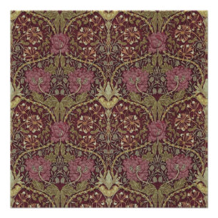 Pôster William Morris, Honeysuckle, padrão floral, arte