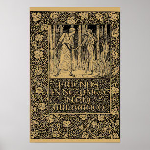 Pôster William Morris Kelmscott Press page 1896