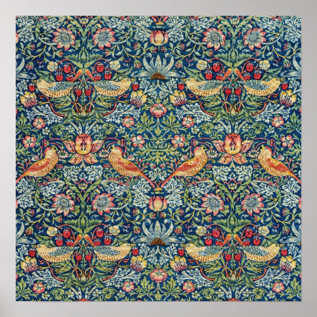 Poster William Morris - Ladrão de Morango (Frente)