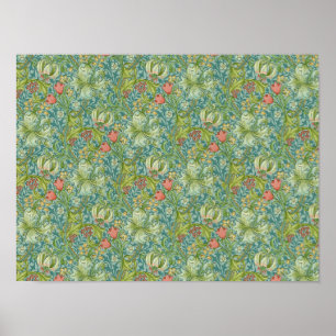 Poster William Morris "Lírio Dourado" 1