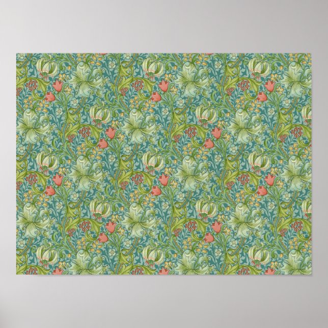 Poster William Morris "Lírio Dourado" 1 (Frente)