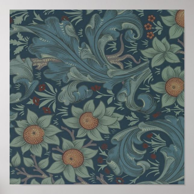 Pôster William Morris Orchard Pattern Wallpaper (Frente)