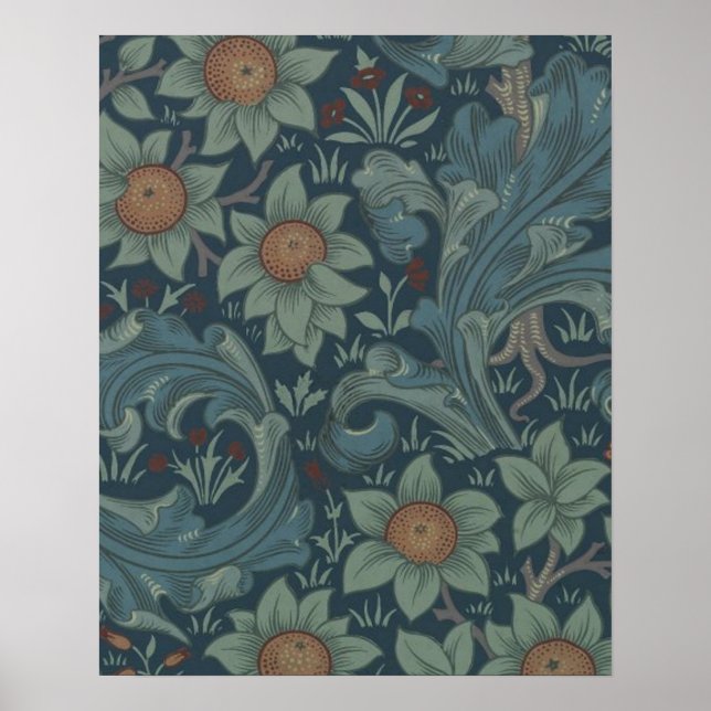 Poster William Morris Orchard Pattern Wallpaper (Frente)