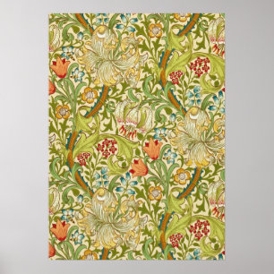 Poster William Morris Ouro Lily Vintage Pré-Raphaelite
