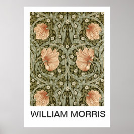 Poster - William Morris Peach Floral Impressão