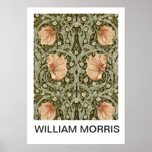 Poster - William Morris Peach Floral Impressão