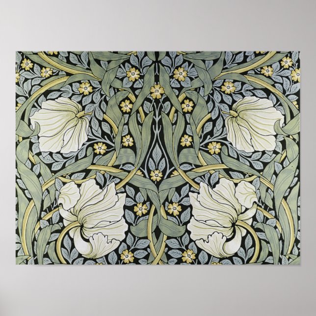 Poster William Morris - Pimpernel Pattern Design (Frente)