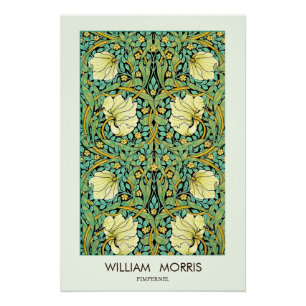 Pôster William Morris Pimperrnel Mission Style