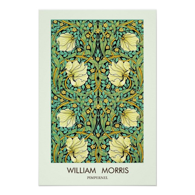 Pôster William Morris Pimperrnel Mission Style (Frente)