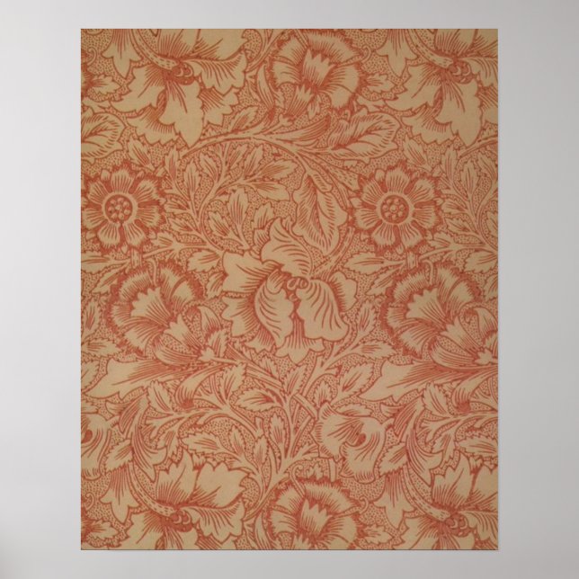 Poster William Morris Pink Poppy Floral Flor (Frente)