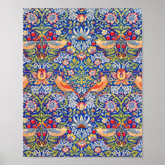 Poster William Morris Strawberry famosa pintura do ladrão (Frente)