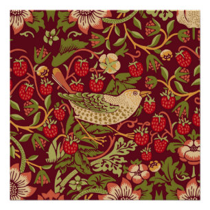 Pôster William Morris Strawberry Thief Poster