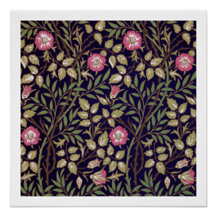 Pôster William Morris Sweet Briar Floral Art Nouveau
