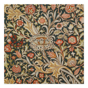 Pôster William Morris Trent Garden Flower Classic Botânic