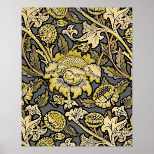 Pôster William Morris Wey Wallpaper Floral