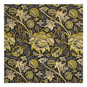 Pôster William Morris Wey Wallpaper Floral