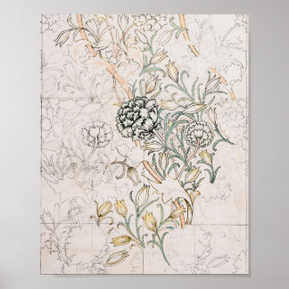 Poster William Morris, Wild Tulip 1884