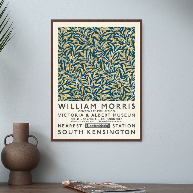Poster William Morris Willow Bough Art Exhibtion Impressã (Criador carregado)