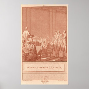 Pôster William Pitt the Elder Opposing the Peace