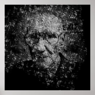 Poster William S. Burroughs - Retrato Tipográfico