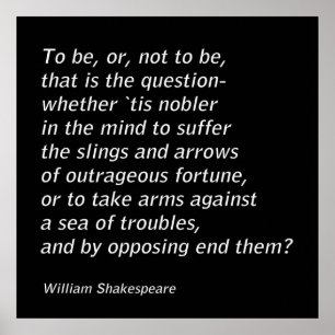 Poster William Shakespeare "Hamlet"