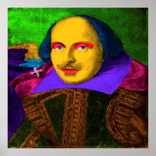 Pôster William Shakespeare Pop Art