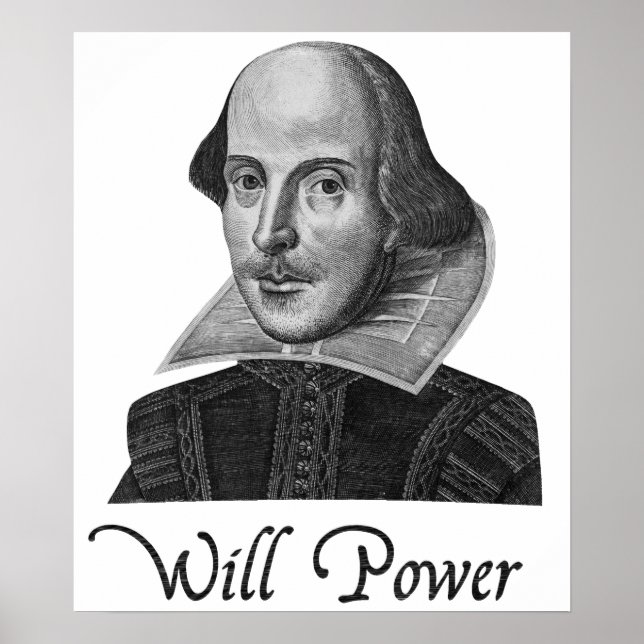 Pôster William Shakespeare Will Power (Frente)