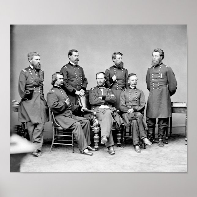 Poster William Sherman e seus generais (Frente)
