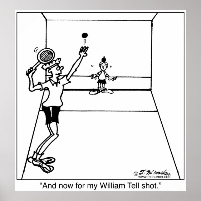 Poster William tell Racquetball Shot (Frente)