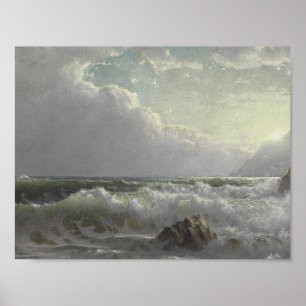 Pôster William Trost Richards (1833-1905), fora da costa