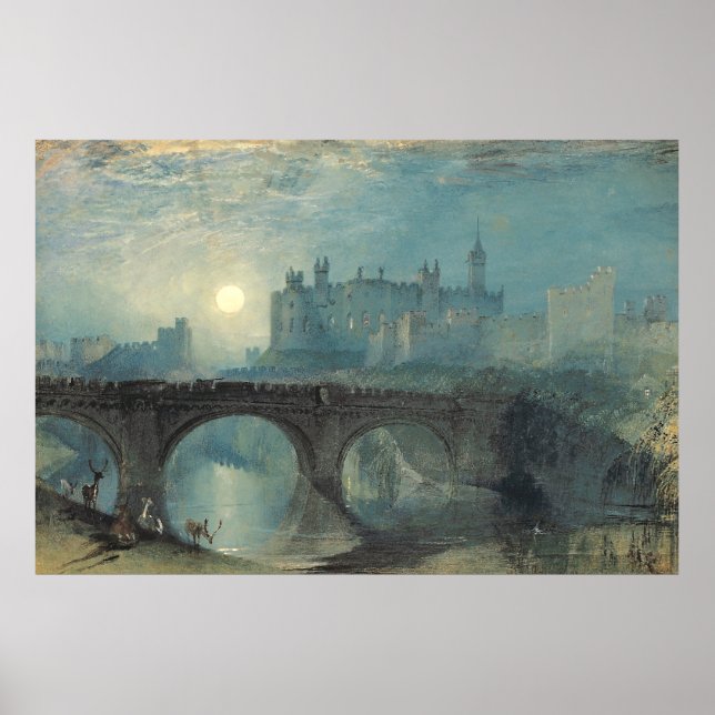 Poster William Turner Alnwick Castle (Frente)