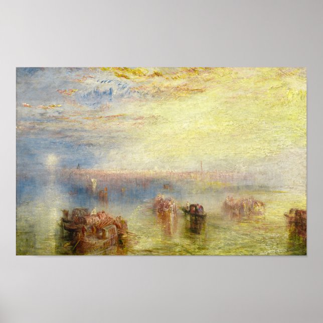 Poster William Turner - Aproximação a Veneza (Frente)