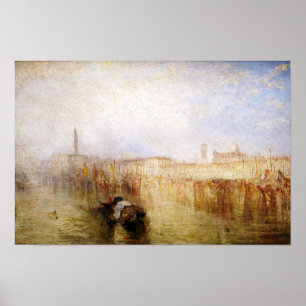 Poster William Turner - Cais de Veneza, Palácio Ducal