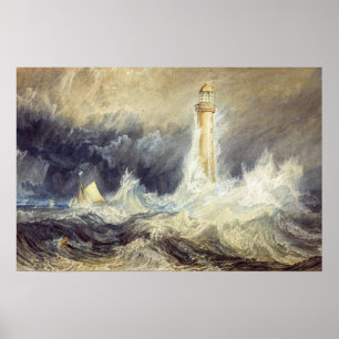 Poster William Turner - Farol Bell Rock