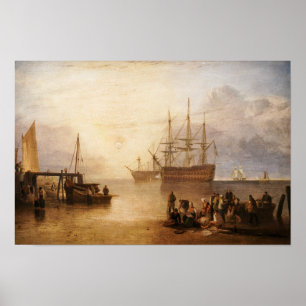 Poster William Turner - O Sol Se Estabelecendo Através Da