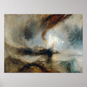 Poster William Turner - Tempestade de Neve