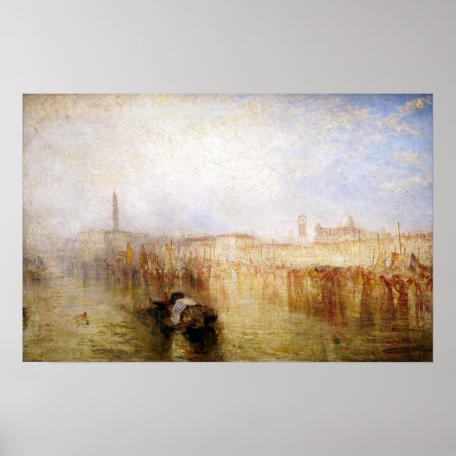 Poster William Turner - Veneza Quay, Palácio Ducal (Frente)
