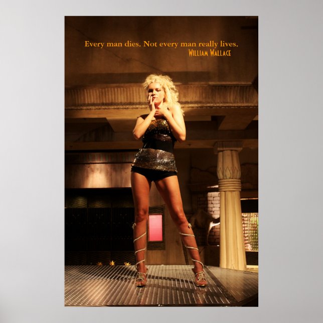 Pôster William Wallace Citação - Todo Homem Morre... (Frente)