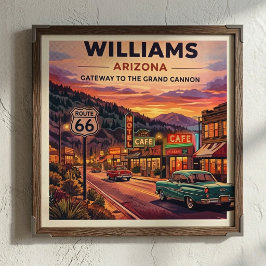 Poster Williams Rota 66 Vintage Arizona