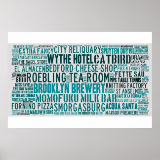 Poster Williamsburg Brooklyn Hipster