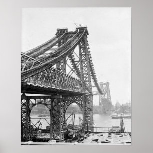 Poster Williamsburg Ponte, 1902. Foto do vintage