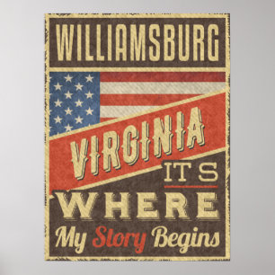 Poster Williamsburg Virginia