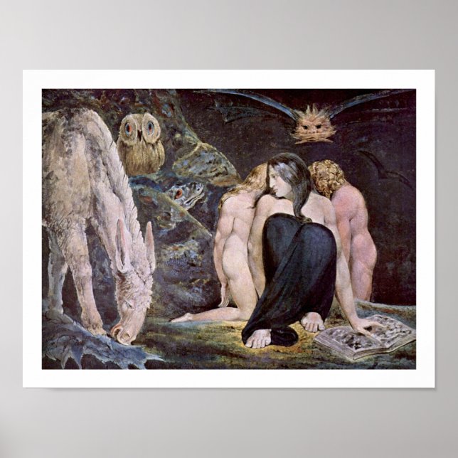 Poster Willim Blake - Hecate; Night of Enitharmon's Joy (Frente)
