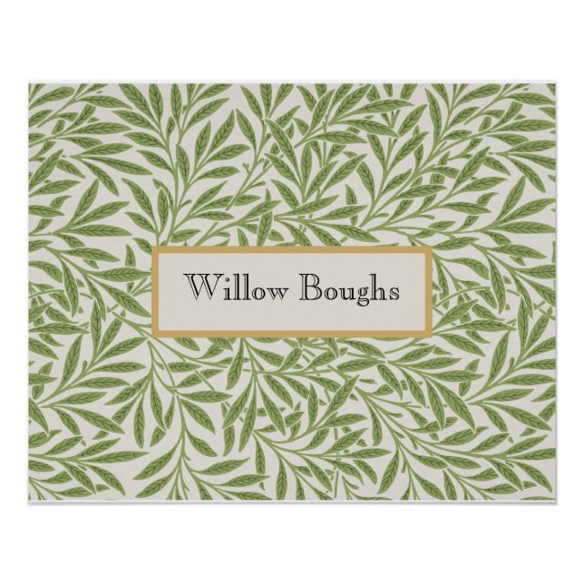 Pôster Willow Boughs by William Morris (Frente)
