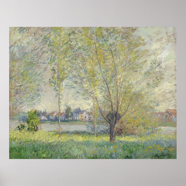Poster Willows Claude Monet 1880 (Frente)