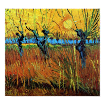 Willows no Sunset (F572) Van Gogh Fine Art