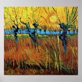 Pôster Willows no Sunset (F572) Van Gogh Fine Art