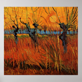 Pôster Willows no Sunset por Vincent van Gogh